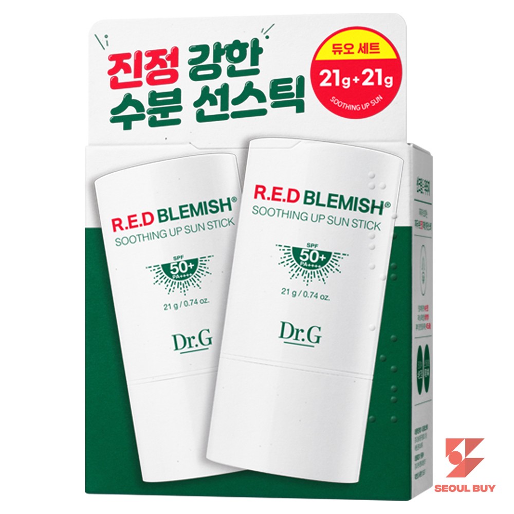 닥터지 레드 블레미쉬 수딩 업 선스틱 듀오 세트 SPF50+ PA++++, 42g, 1개