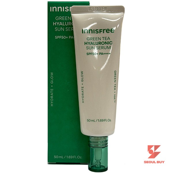 이니스프리 그린티 히알루론산 수분 선세럼 SPF50+ PA++++